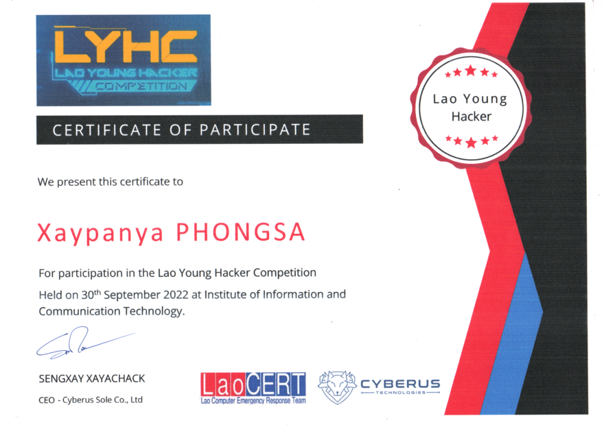 Lao Young Hacker Competition