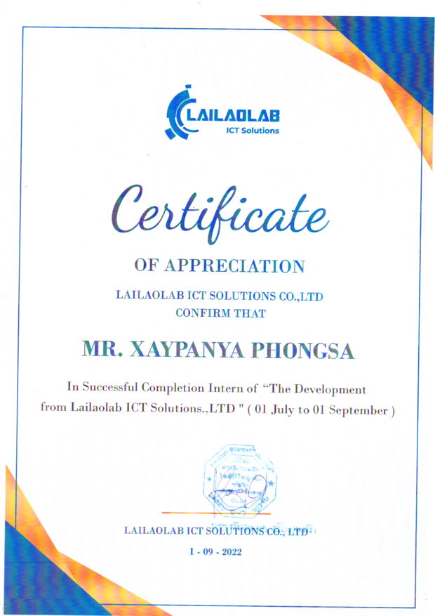 Certificate 1
